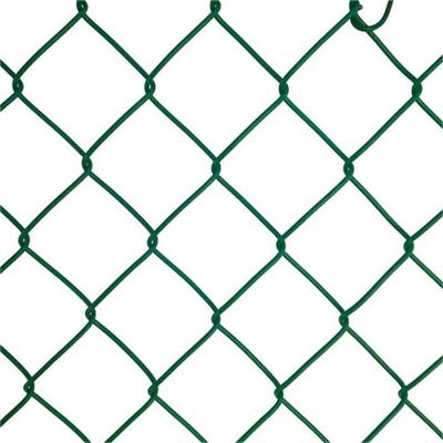 50mmx50mm Βινύλιο επικαλυμμένο ατσάλινη αλυσίδα σύνδεση φράχτη διαμάντι 8 πόδια εύκολη εγκατάσταση