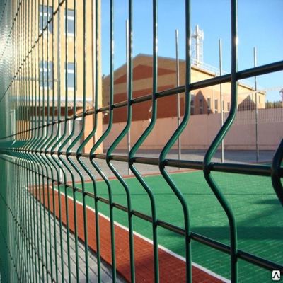3d Φράχτης Εμπορικός Ζυγισμένος Χάλυβας Pvc Επικάλυψη 3d Κουρφή Τρίγωνο Bending συγκολλημένο σύρμα πλέγμα