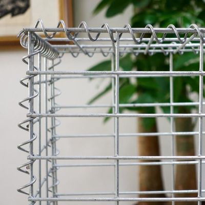 Προσαρμοσμένα 2.0-4.0mm συγκολλημένα κουτιά Gabion 2 * 1 * 1 καλώδια καλάθια για πέτρες