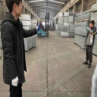 Διάμετρος σύρματος 4mm 50 X180mm 3d καμπυλωτό φράχτη για τοίχο ορίου