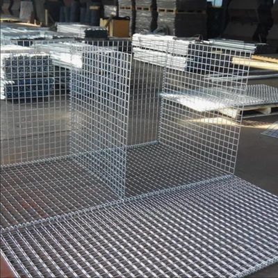 1*1*1m Ζεστό βουτηγμένο γαλβανισμένο πέτρινο κλουβί συγκολλημένο κουτί γαβιονίου με τοίχο συγκράτησης γαβιονίου καλάθι