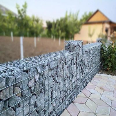 Ζυγισμένο Ζυγισμένο Gabion Κλουβί Κράτημα τοίχος πέτρα Gabion Δίκτυο φράχτη κήπου βράχοι Γεμισμένο κουτί για φράχτη κήπου